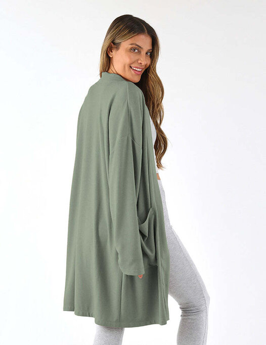 Glyder - Luxury Cardigan: Smoky Basil - Military & First Responder
