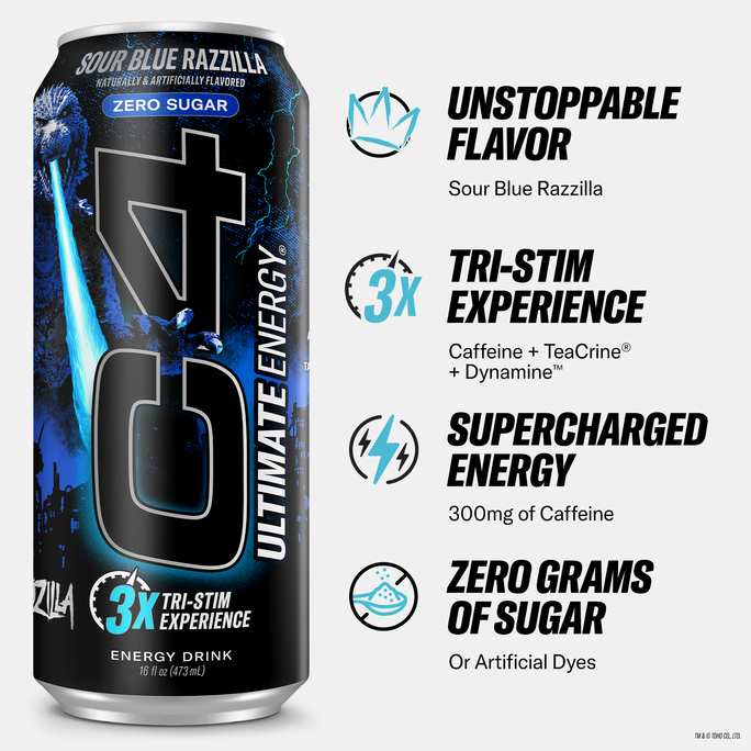 Cellucor - C4 Ultimate Energy® Carbonated x Godzilla - Military