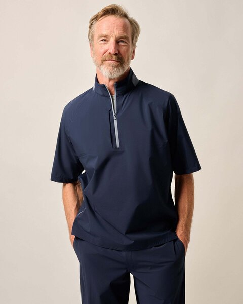 johnnie-O - Stealth Stowable Short Sleeve Rain Jacket - Military ...