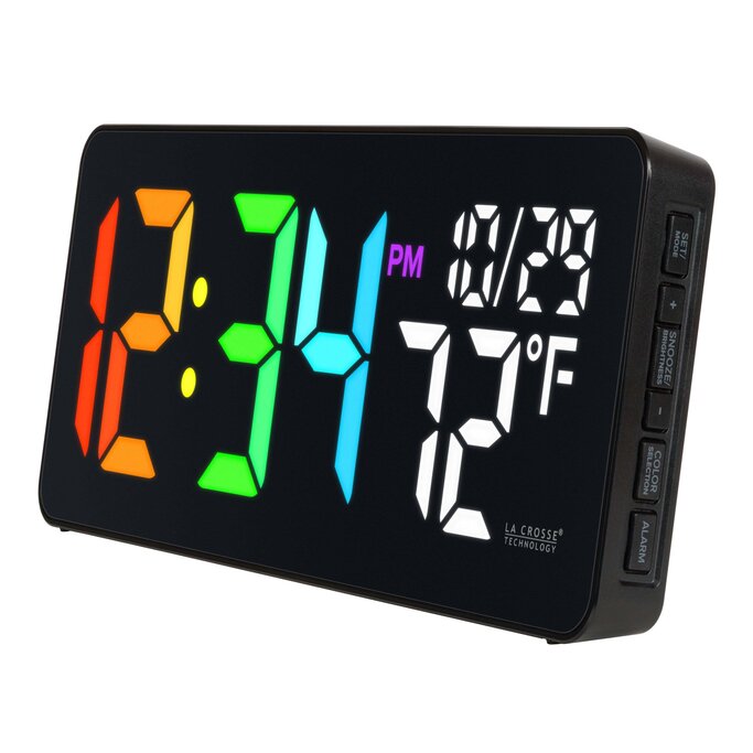 La Crosse Technology - 513-1411 Color-Changing Digital LED Wall