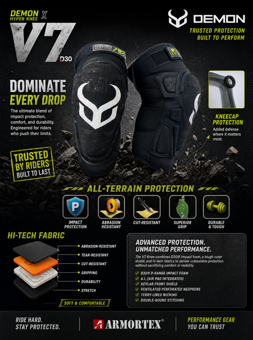 knee shin guard demon hyper x d30 review Demon United Demon United Hyper X V7 D3O® Knee Pads Snowboard  MTB Military First Responder Discounts GOVX