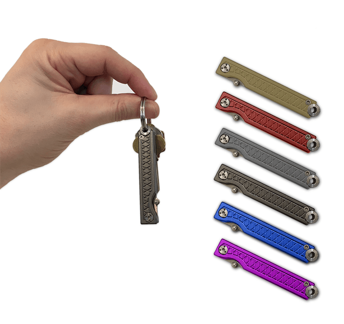 StatGear - Pocket Samurai Keychain Knife - Aluminum Edition