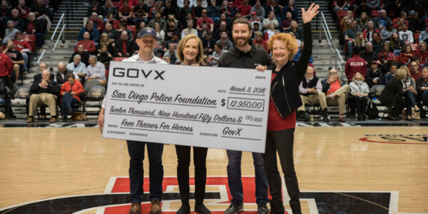 We Just Gave a Really Big Check—Literally—to San Diego Cops