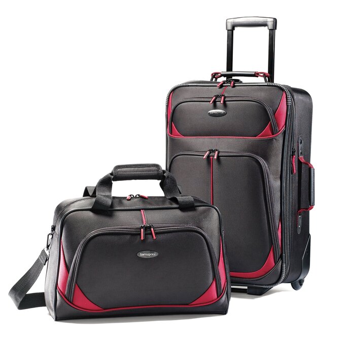 two piece suitcase set