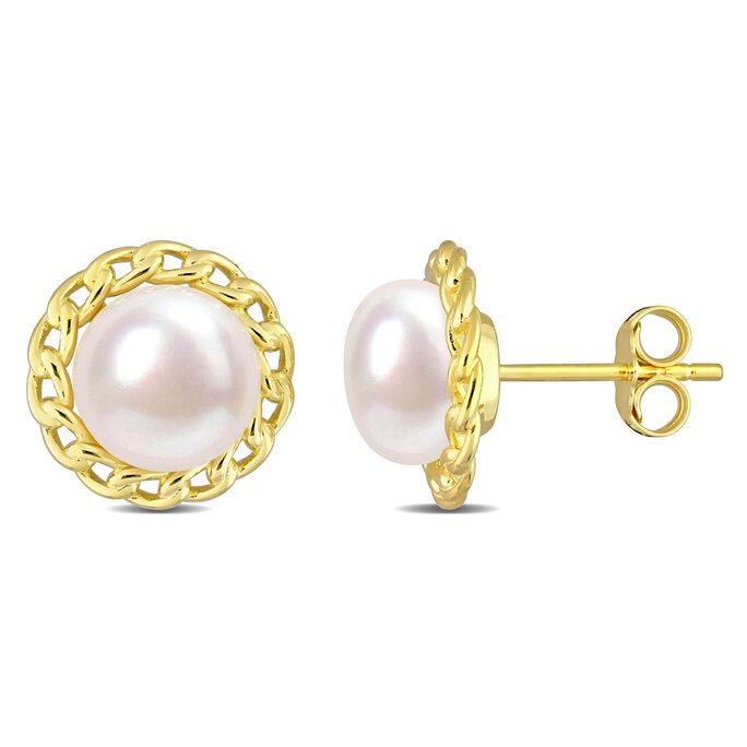 NWT Freshwater 8-8.5mm Pearl Stud Earring Sets store