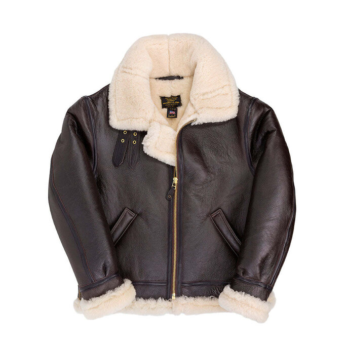 Cockpit USA - B-3 Hooded Sheepskin Bomber Jacket Z203615