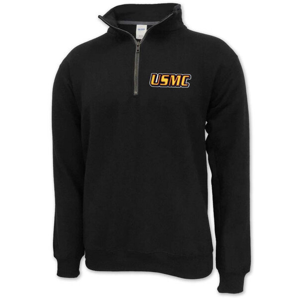 Marines Gear USMC Twill Logo 1 4 Zip Military First Responder Marines gear usmc twill logo 1 4 zip military first responder