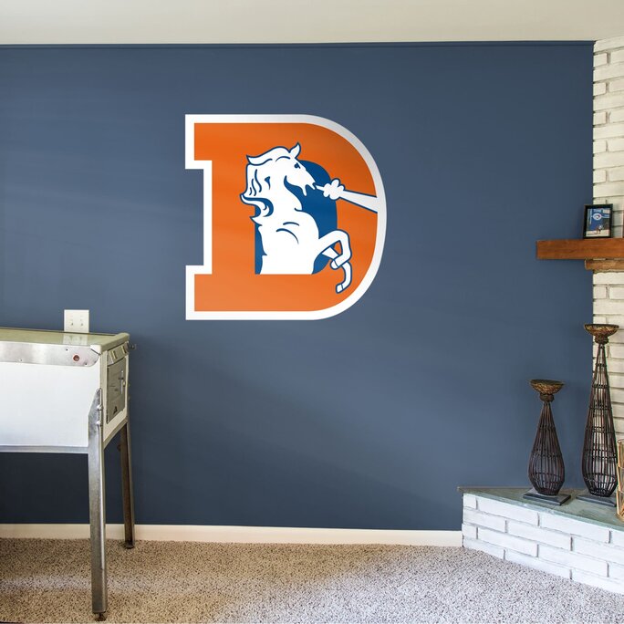 Fathead - Denver Broncos: Classic - Officially Licensed NFL Removable Wall  Adhesive Decal - Military & First Responder Discounts