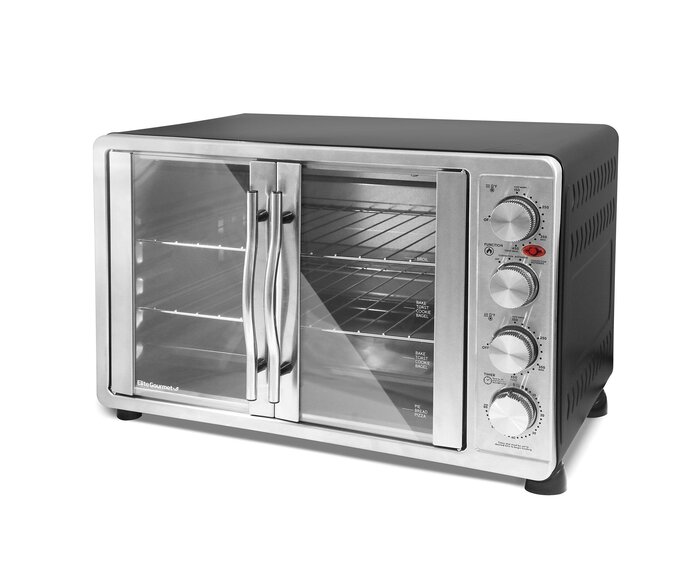 Elite - 45L French Door Convection Toaster Oven w/ Rotisserie - Discounts  for Veterans, VA employees and their families!