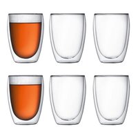 Bodum 2pc Pavina Double Wall 15oz Drinking Glasses