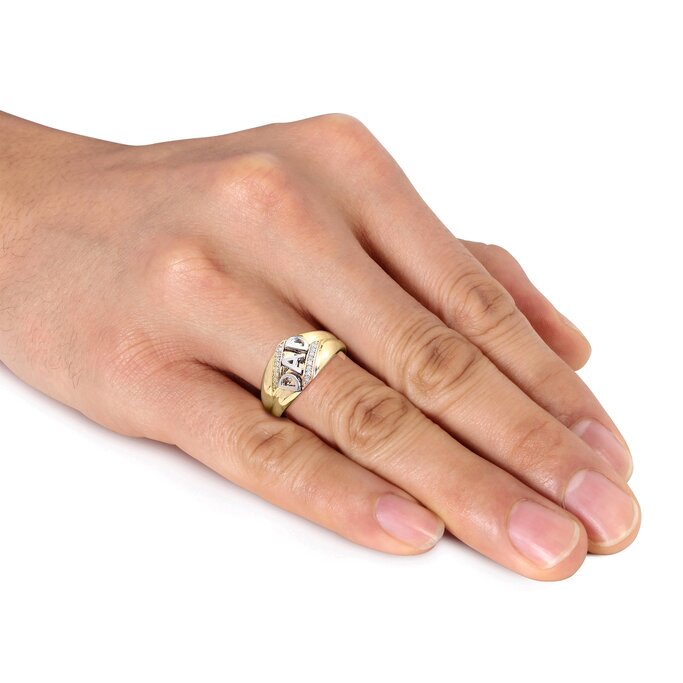 Shop Sydney Evan 14k Gold & Diamond Small Rectangular Tricon Signet Ring