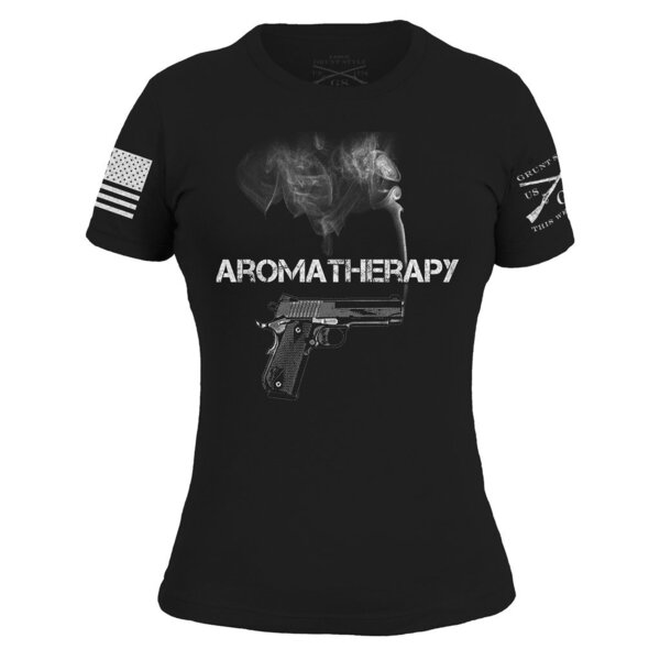 aromatherapy gun t shirt