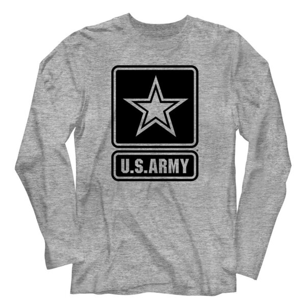 thumbnail image 2 of Officially Licensed Distressed US Army Logo Long Sleeve T-Shirt – Unisex – Brisco Apparel 2 of 5