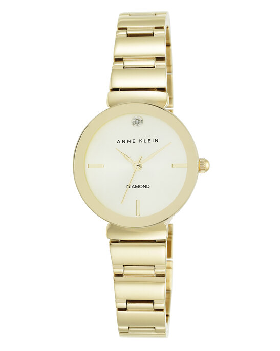 Anne klein diamond top accent watch