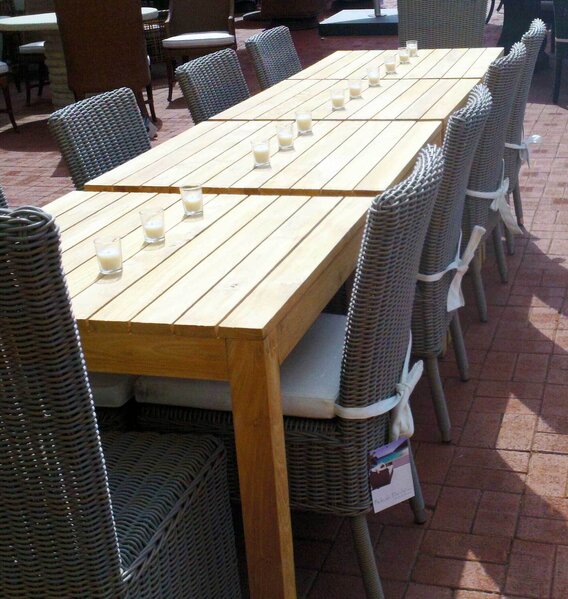 Harley Butler Trading Company - Rustic Teak Dining Table - Military ...