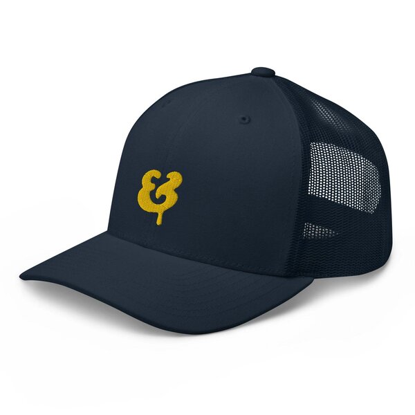 Bread & Butter Pickleball Company Drip Logo Trucker Cap Navy