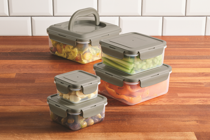 Square Storage Containers - Set of 2