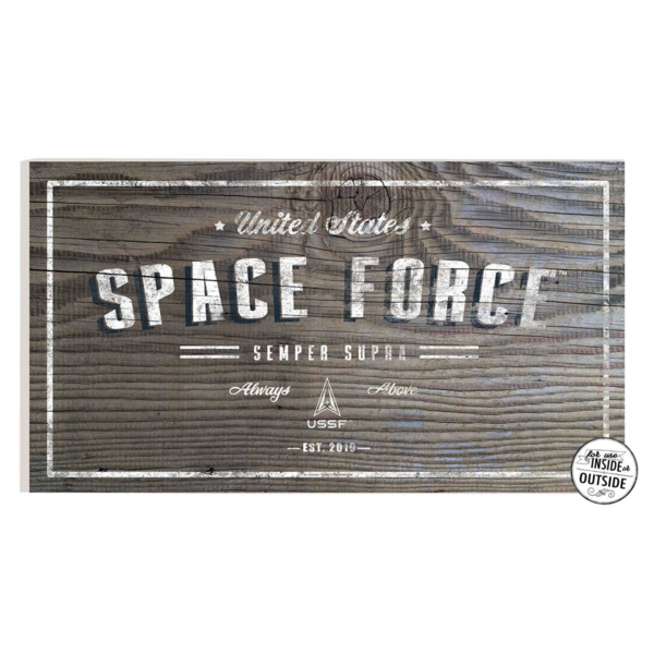 Air Force Gear United States Space Force Woodgrain Indoor Outdoor (11x20) Military & First