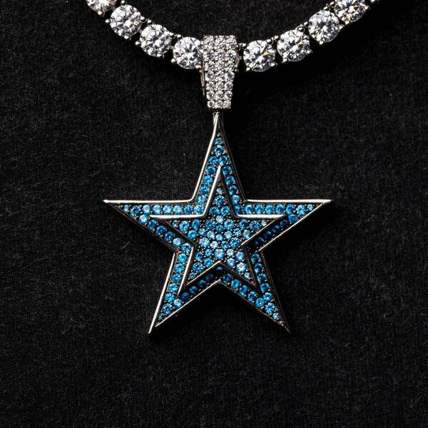 NFL Dallas Cowboys Mardi Gras Beads with Medallion-SSN-DAL-M