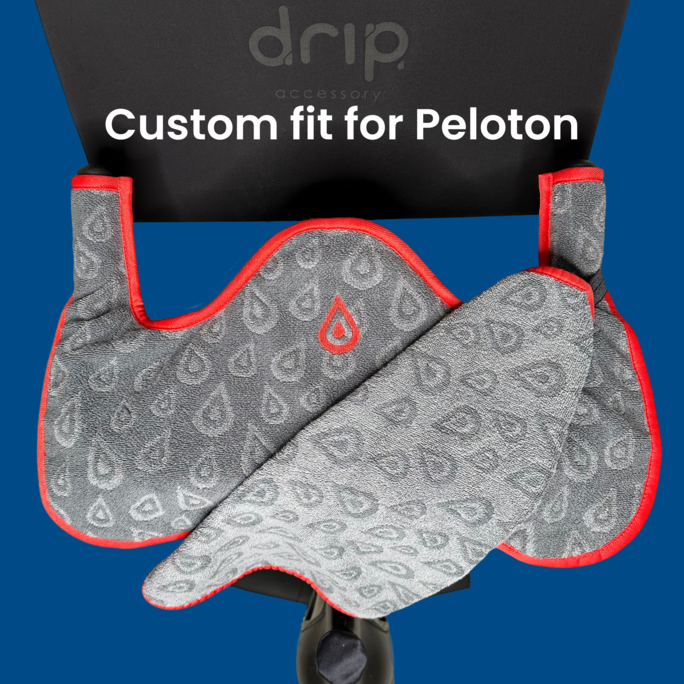 Spin Bike Handlebar Sweat Towel  Spintowel for use with PELOTON bike – Drip  Accessory