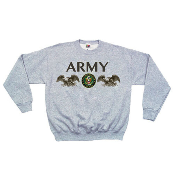 Fox Tactical - Men's US Army Double Eagle Crewneck Sweatshirt ...