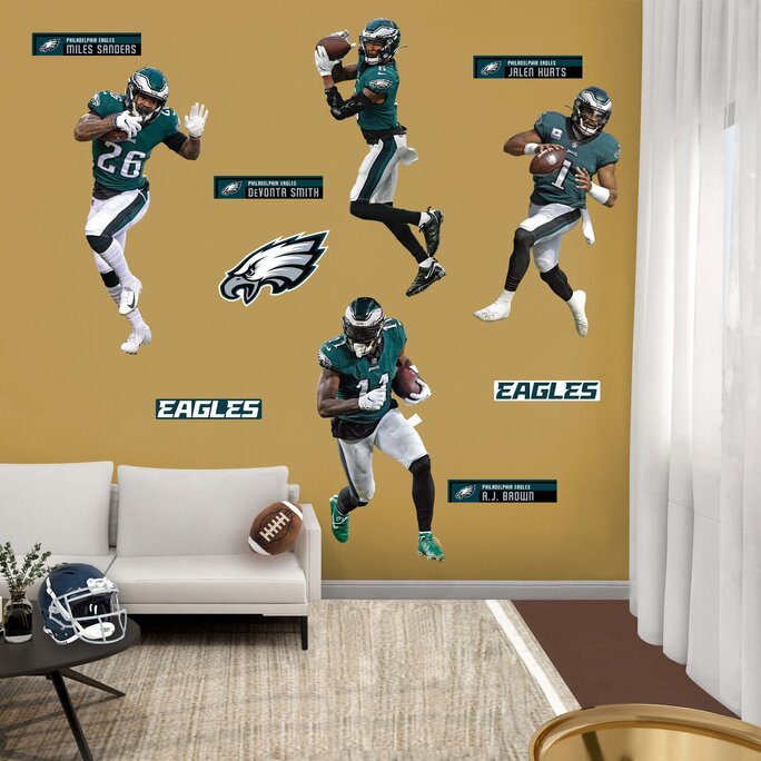 Fathead - Philadelphia Eagles: Jalen Hurts, A.J. Brown, DeVonta