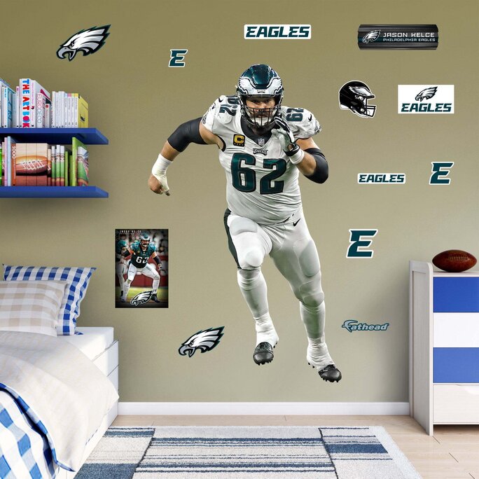 Philadelphia Eagles: Jason Kelce 2023 - Officially Licensed NFL Removable  Adhesive Decal