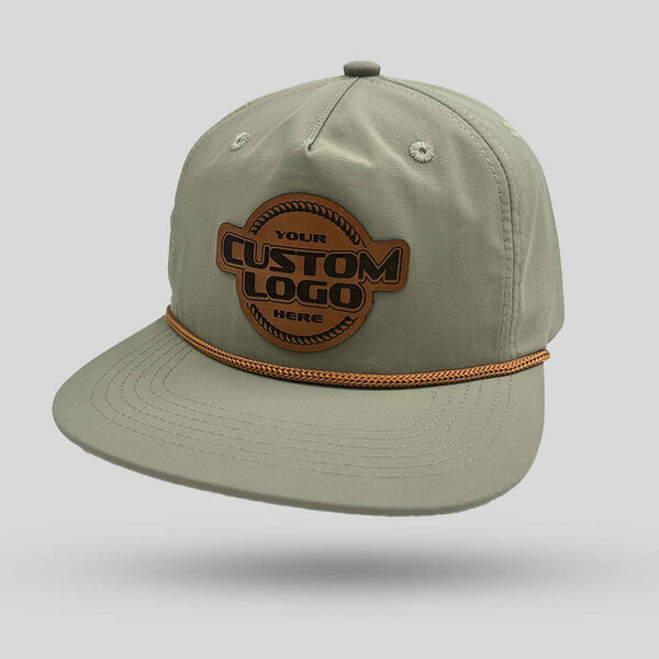 Crafters Lab - Custom Leather Patch Rope Hat - Military & First ...