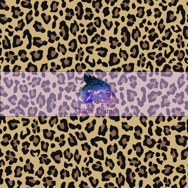 Glitter Chimp - Glitter Chimp Adhesive Vinyl - Leopard Pattern ...