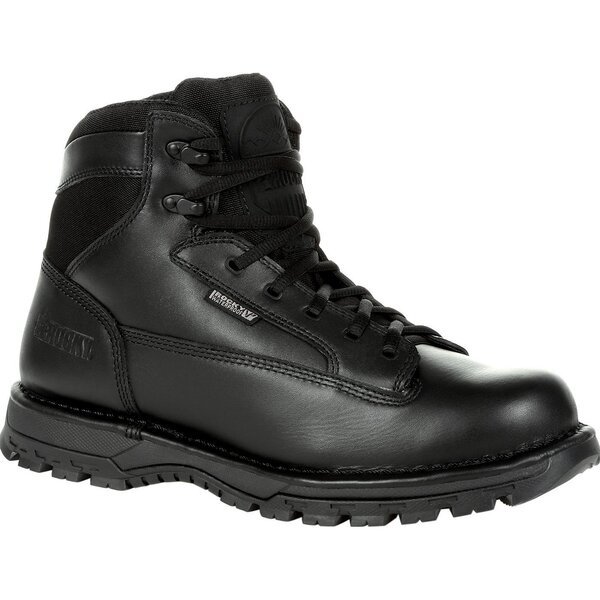 Rocky Boots Men's Portland 6" Side Zip Waterproof Public Service Boot Military & Gov't