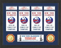 New Jersey Devils Highland Mint 12 x 15 3-Time Stanley Cup Champions  Banner Collection Photo Mint