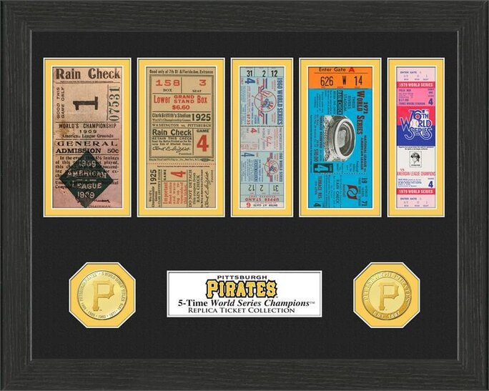 Pittsburgh Steelers 6 Time Super Bowl Champions Deluxe Gold Coin Ticket Collection