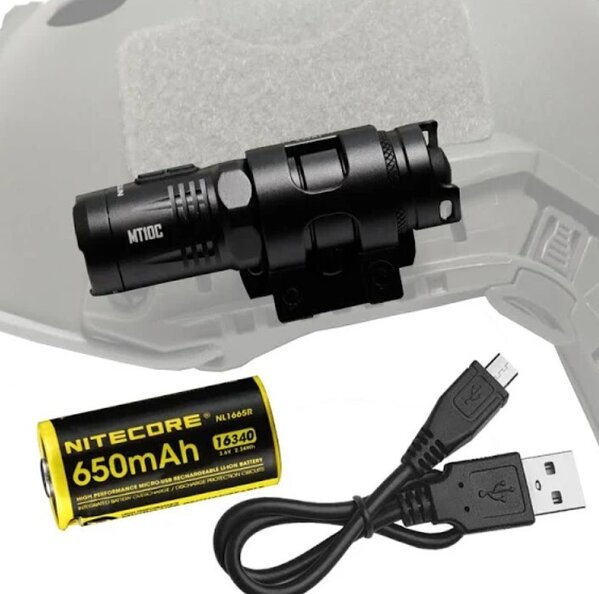 Nitecore - MT10C 920 Lumen Rotary Helmet Mounting Rechargeable
