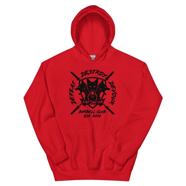 CERBERUS Strength USA Barbell Club V2 Hoodie (Black Logo) Military