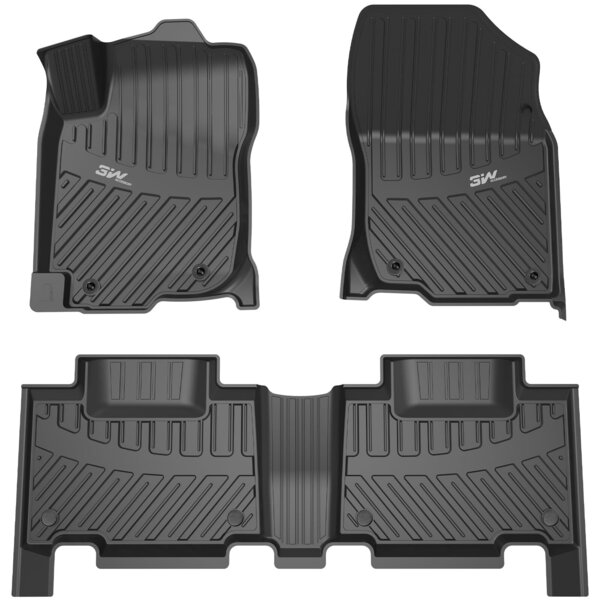 3Wliners 3W Toyota RAV4 20132018 Custom Floor Mats TPE Material