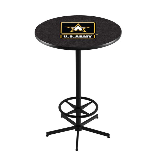 Army Gear - Army Star Pub Table with Foot Rest - Military & First ...