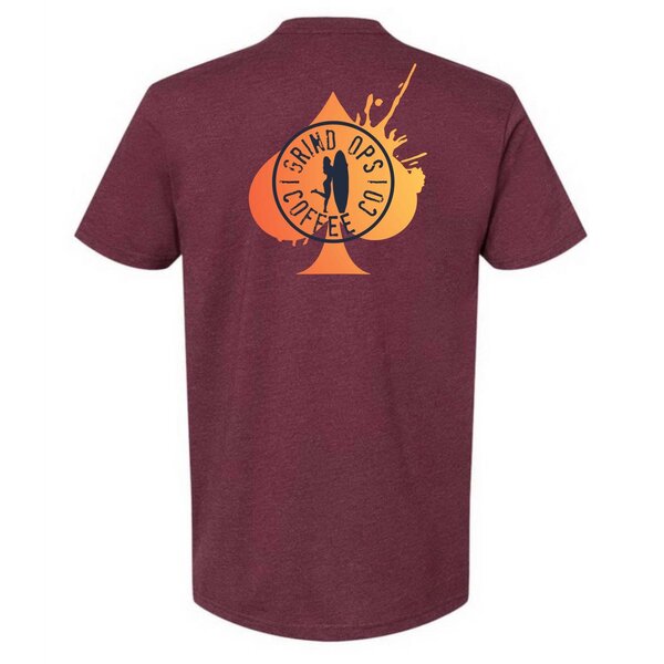 Grind Ops Coffee Co Peach Bum Tee Military & First Responder