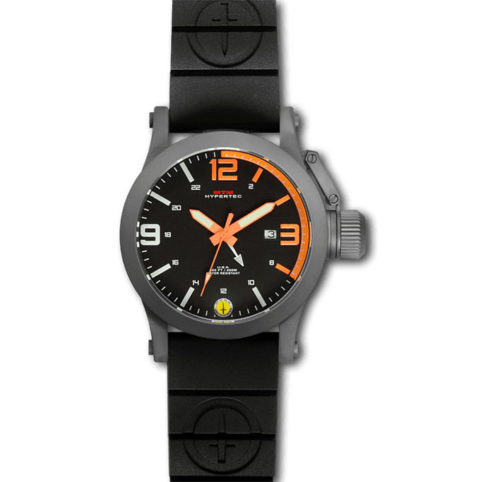 MTM Special Ops - Hypertec Gray Steel Watch - Rubber Strap II Gov