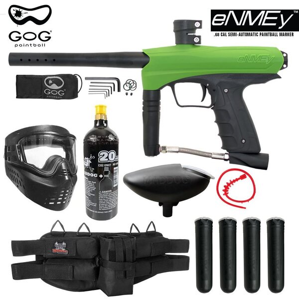 Maddog GoG eNMEy Paintball Gun Marker Silver CO2