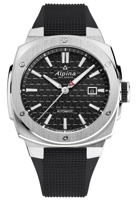 Alpina - Men's 41mm Automatic Alpiner Rubber Strap Watch