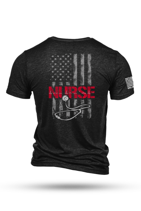 Nine Line Apparel - Men's Stethoscope Flag Tri-Blend T-Shirt - Military &  Gov't Discounts