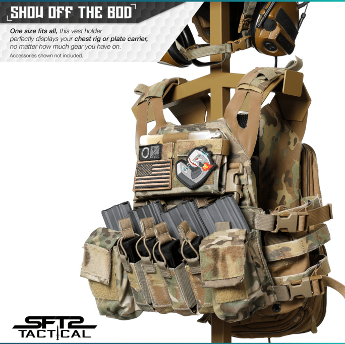 SFT2 Tactical - Tabletop Gear Rack - Military & First Responder