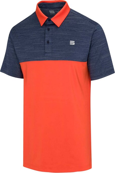 Three Sixty Six - Men's Two-Tone Heathered Dry-Fit Golf