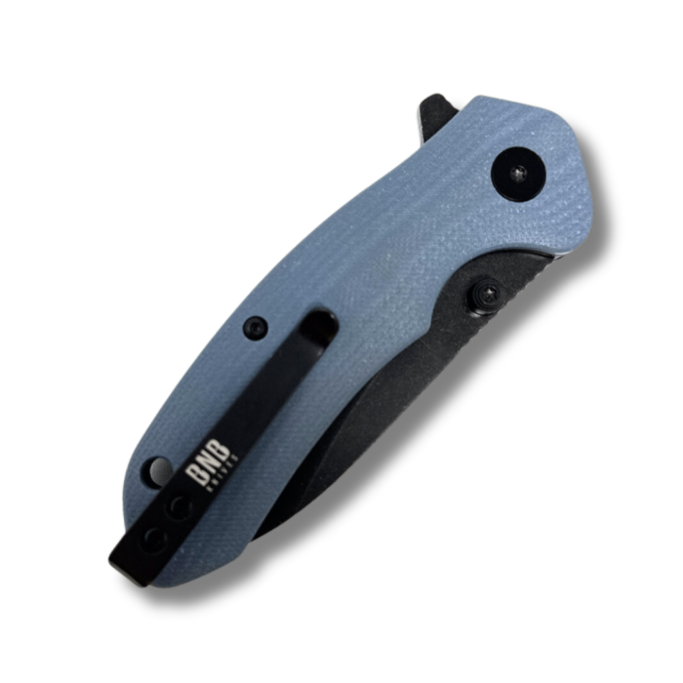 BnB Knives - Raven Button Lock Flipper Knife - Military & Gov't