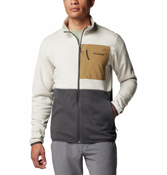 Bomber beige uni à coupe ajustée avec 2 poches zippées et un col motard