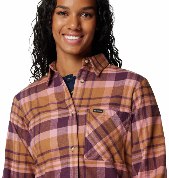 売れ筋商品|||コロンビア カットソー トップス レディース Calico Basin Flannel Long-Sleeve Shirt - Women's Canteen Multiplaid Columbia Women's Calico Basin™ Flannel Long Sleeve Shirt