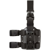 Bianchi 6005 Lightweight Leg Shroud Holster - SLS Rotating Hood, Quick Release, Black, For Tactical Use