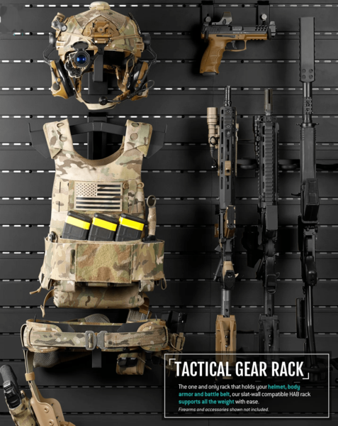 SFT2 Tactical - Wall Rack System - Tactical Gear Rack - Military ...