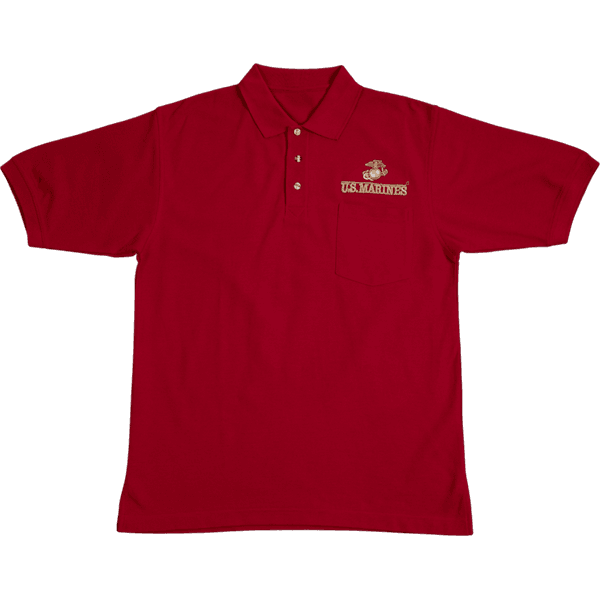 JWM Wholesale - US Marines Pocket Golf Shirt - Military & Gov't ...