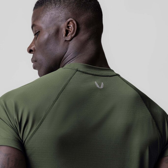 ASRV - 0839. 3D-Lite® 2.0 Lycra® Fitted Tee - Olive 